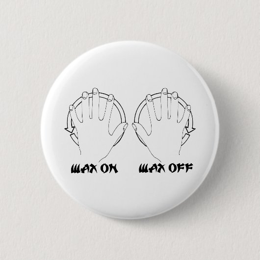 was op karaat ronde button 5,7 cm (Voorkant)