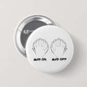 was op karaat ronde button 5,7 cm (Voorkant /achterkant)