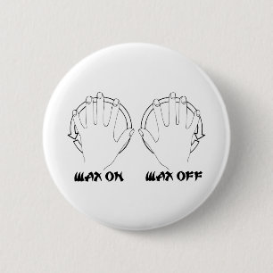 was op karaat ronde button 5,7 cm