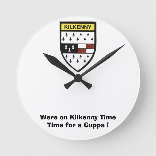 Was op Kilkenny Time-Time voor een Cuppa. Ronde Klok (Voorkant)