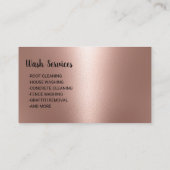 Was Roos Goud reinigen  onder druk Waskracht Visitekaartje (Achterkant)