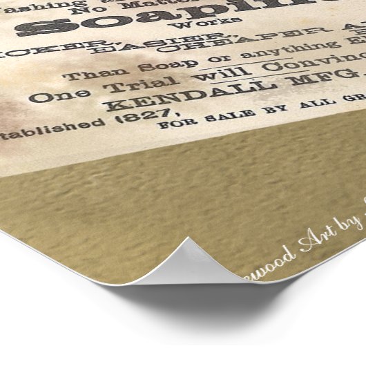  "was"-scrapbook afdrukken poster (Hoek)