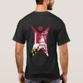 WAS SEVASH white logo T-shirt (Achterkant)