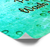 Was uw handen 2020 Bathroom Hygiene-teken Poster (Hoek)