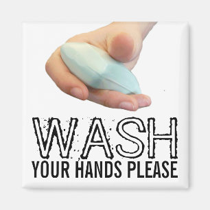 Was uw handen alstublieft magneet