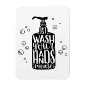 Was uw handen alstublieft magneet (Verticaal)