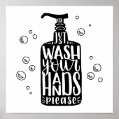 Was uw handen alstublieft poster (Voorkant)