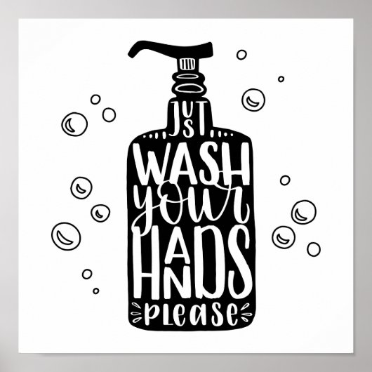 Was uw handen alstublieft poster (Voorkant)