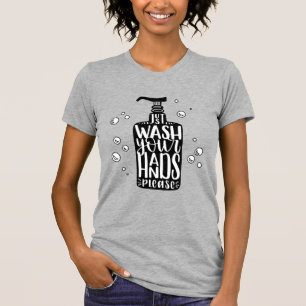 Was uw handen alstublieft t-shirt