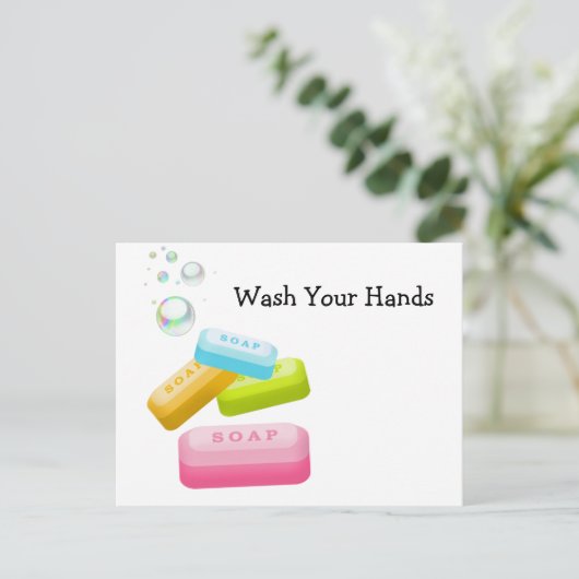Was uw handen briefkaart (Staand voorkant)