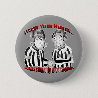 Was uw handen Button