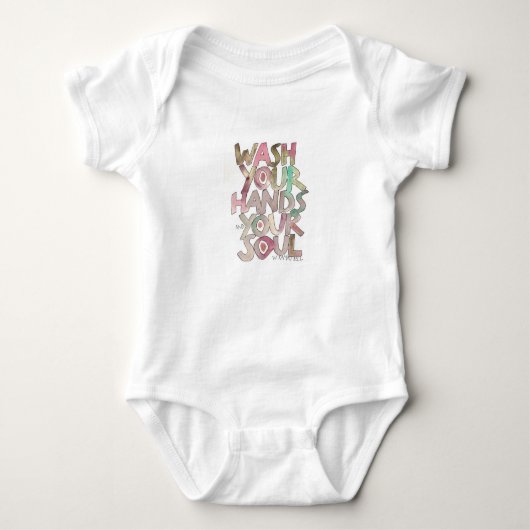 Was uw handen en uw Soul Baby Bodysuit (Voorkant)
