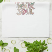 Was uw handen en uw Soul Kitchen Towel Theedoek (Gevouwen)