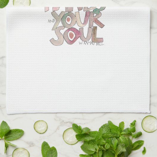 Was uw handen en uw Soul Kitchen Towel Theedoek (Gevouwen)