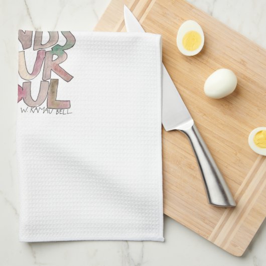Was uw handen en uw Soul Kitchen Towel Theedoek (Quarter Fold)
