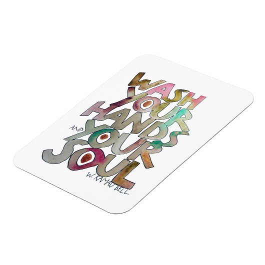 Was uw handen en uw Soul-koelkast magneet (Linkerzijde)