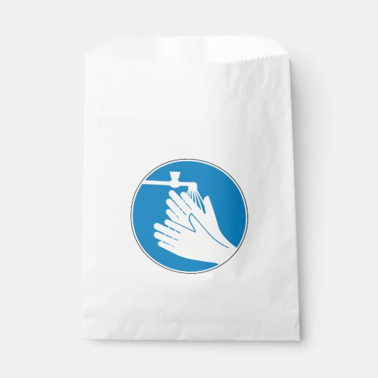 Was uw handen (gezondheid en veiligheid) (hygiëne) bedankzakje (Voorkant)