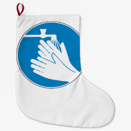 Was uw handen (gezondheid en veiligheid) (hygiëne) grote kerstsok