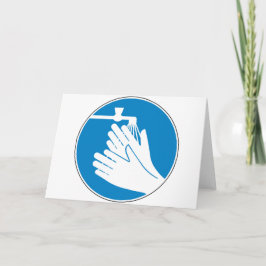 Was uw handen (gezondheid en veiligheid) (hygiëne) kaart