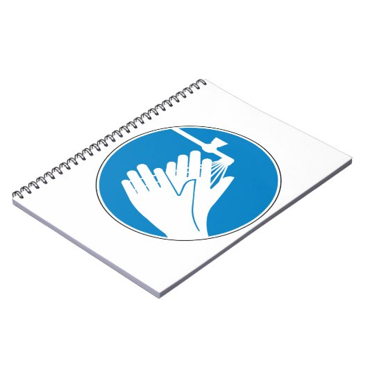 Was uw handen (gezondheid en veiligheid) (hygiëne) notitieboek (Linkerzijde)