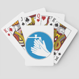 Was uw handen (gezondheid en veiligheid) (hygiëne) pokerkaarten