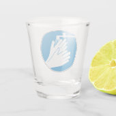 Was uw handen (gezondheid en veiligheid) (hygiëne) shot glas (Achterkant)