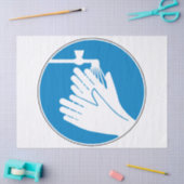 Was uw handen (gezondheid en veiligheid) (hygiëne) tissuepapier (Craft)