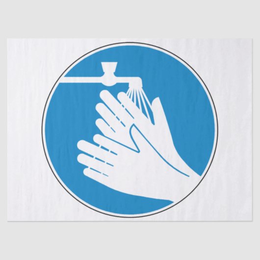 Was uw handen (gezondheid en veiligheid) (hygiëne) tissuepapier (Voorkant)