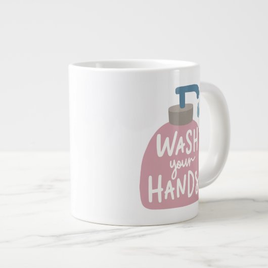 Was uw handen grote koffiekop (Voorkant rechts)