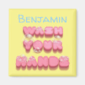 Was uw handen hygiëne herinnering magneet (Voorkant)