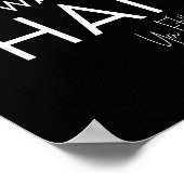 Was uw handen in een Filthy Animal Editable Kleur Poster (Hoek)