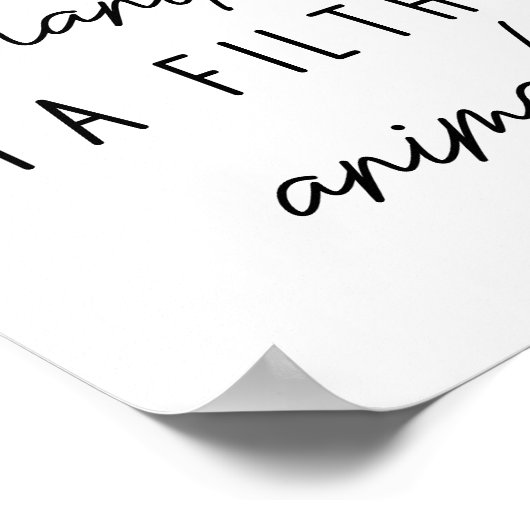 Was uw handen in een filthy Animal Funny Bathroom Poster (Hoek)