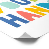 Was uw handen, Kinder badkamerdek Poster (Hoek)