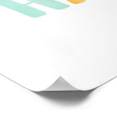 Was uw handen kleurrijke Kinder badkamer Poster (Hoek)