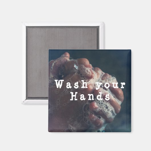 Was uw handen magneet (Voorkant / Achterkant)