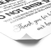 Was uw handen medisch breekbaar Nieuw babybord Foto Afdruk (Hoek)