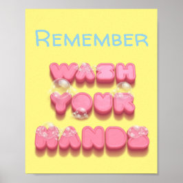 Was uw handen op een veiligheidswaarschuwing poster