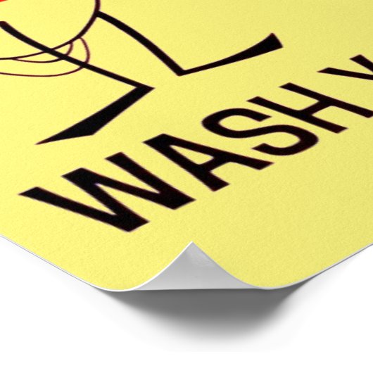 Was uw handen Poster (Hoek)