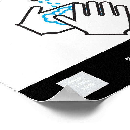 Was uw handen Poster (Hoek)