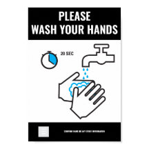 Was uw handen Poster