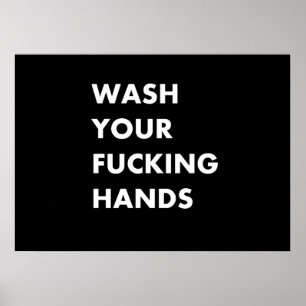 Was uw handen poster