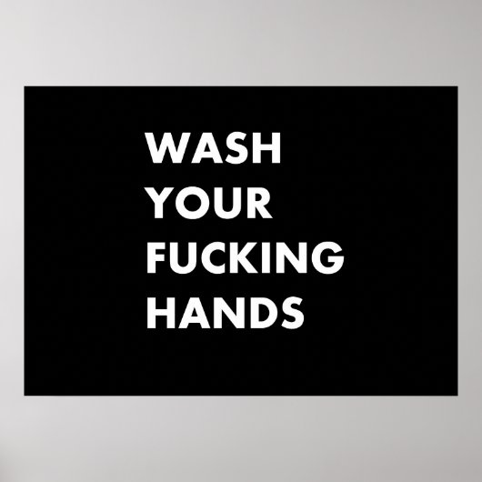 Was uw handen poster (Voorkant)
