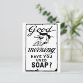 was uw handen - retro hygiëne en briefkaart (Staand voorkant)