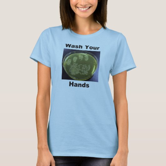 Was uw handen t-shirt (Voorkant)