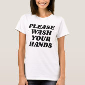 Was uw handen t-shirt (Voorkant)