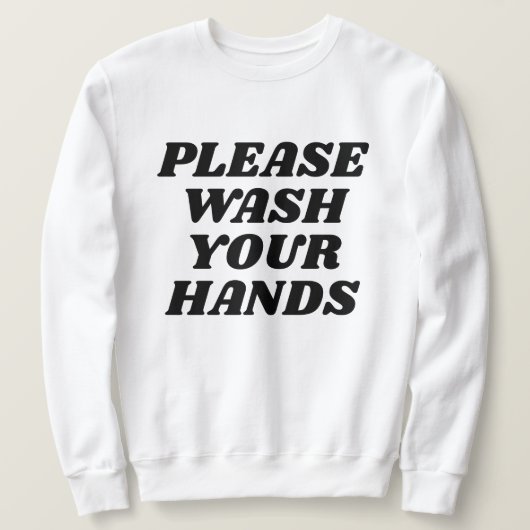 Was uw handen trui (Design voorkant)