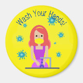 Was uw handen veilig magneet (Voorkant)