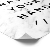 Was uw handen voor badkamer poster (Hoek)