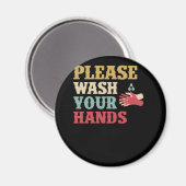 Was uw handhand met de hand als u levens wilt redd magneet (Voorkant / Achterkant)
