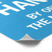 Was uw handtekeningen poster (Hoek)